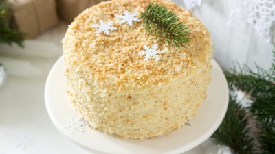 Коледна торта с богат крем по италианска рецепта