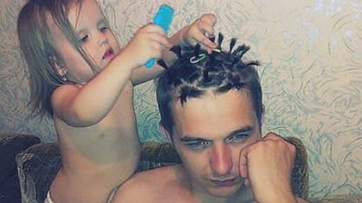 Какво ли не правят татковците за децата си!