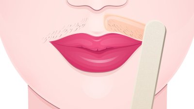 Хитра маска за премахване на окосмяване около устните