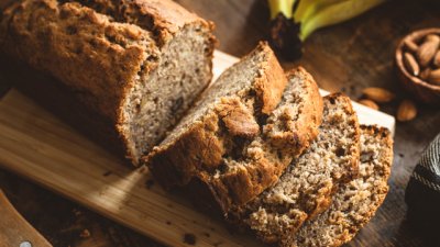 Бананов кекс с ликьор амарето 