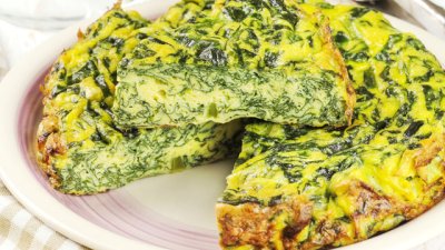 Киш със спанак без тесто