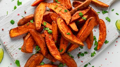 Печени сладки картофи с паприка 