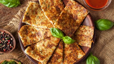 Питки със зелен лук и масло