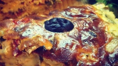 Киш с бекон