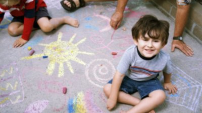 Рисунка на асфалта – къде?