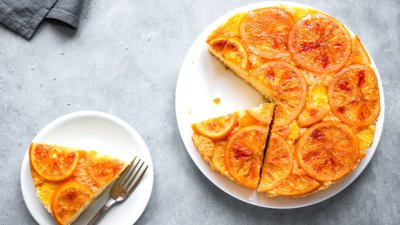 Обърнат кекс с мандарини