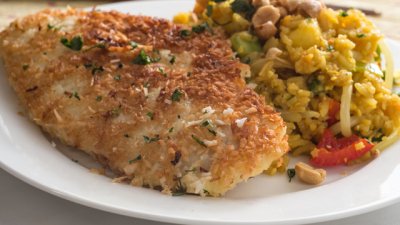 Чесново пиле с хрупкава коричка 