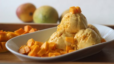 Рецепта за здравословен сладолед с манго