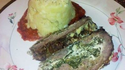 Руло от кайма със спанак и рикота