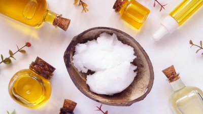 Маска против косопад с рициново и кокосово масло 