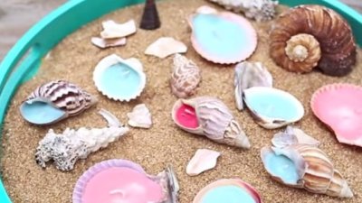 Красиви свещички от миди