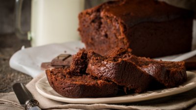 Кекс с черен шоколад и масло