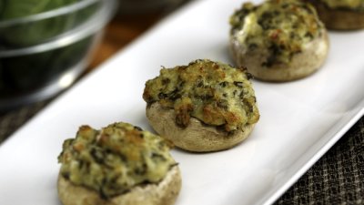 Пълнени гъби с раци и пармезан