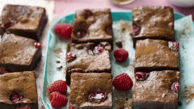 Брауни с малини