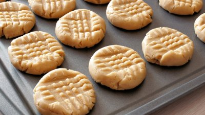 Бисквити с фъстъчено масло без брашно