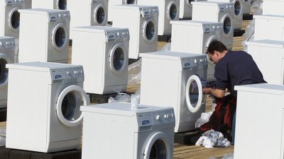 Пералната машина не работи или прахът за пране е менте