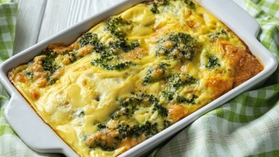 Броколи с чедър на фурна