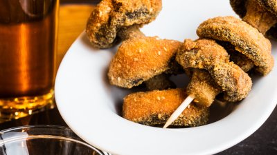 Панирани гъби с кашкавал 