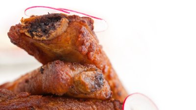 Печени ребърца с подправки и глазура 