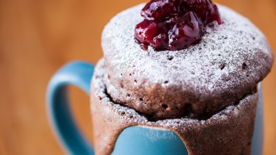 Шоколадов кекс в чаша