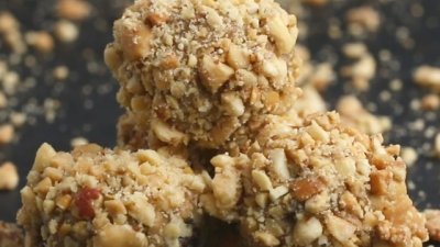 Бонбони с ядки и фъстъчено масло