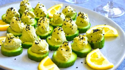 Парти хапки с краставица и авокадо за тънка талия