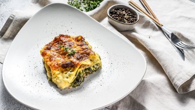 Домашна лазаня със спанак