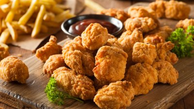 Хрупкави пилешки чеснови хапки 