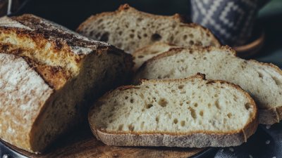 Хляб от червена леща с билки и извара