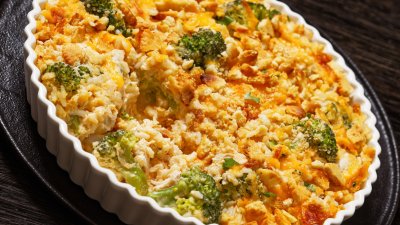 Касерола с пилешко и чедър