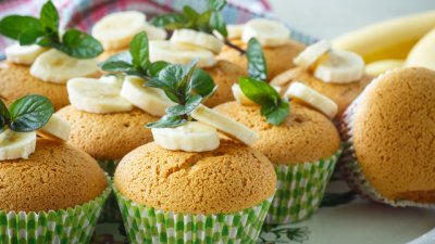 Бананови мъфини с канела