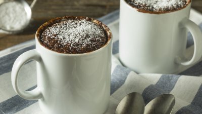 Какаов мъфин в микровълнова за 2 минути 