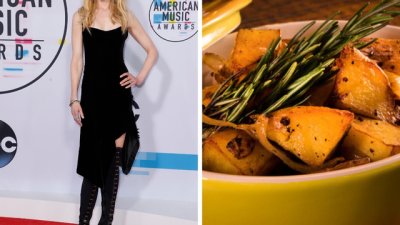 Печени картофи с вино и маслини по рецепта на Никол Кидман