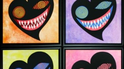 Сърца-пирани в любовната изложба на Явор Боянов