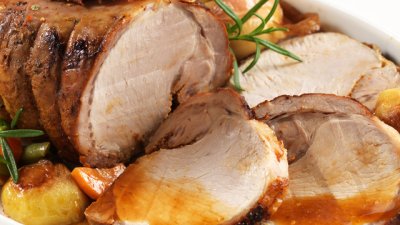 Печено свинско с карамелизирана коричка 