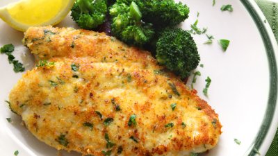 Хрупкаво пилешко с чесън на фурна 