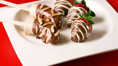 Банани с шоколад и ядки