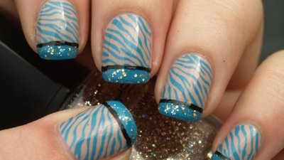 Маникюр със зебров принт (галерия)