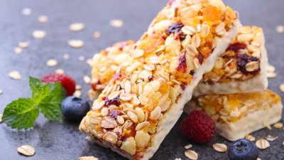 Портокалови барчета с боровинки 