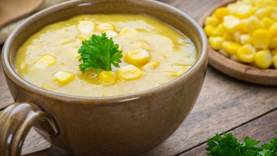 Веган крем супа с царевица 