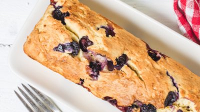 Лимонов кекс с боровинки и тиквички