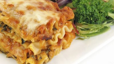 Лесна лазаня със спанак