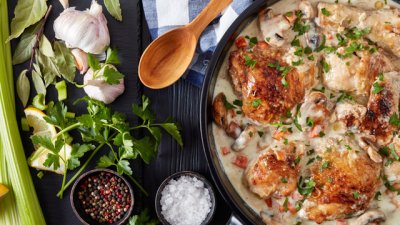 Пилешко по френска рецепта