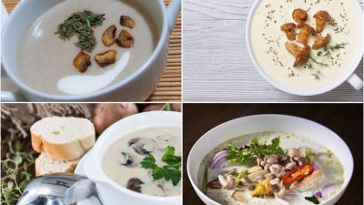 Рецепти за топла супа с гъби