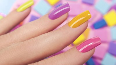 Ярък цветен маникюр за пролетта (галерия) 