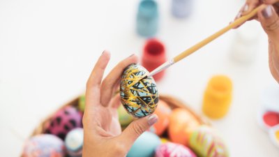 Украса за великденските яйца с водни боички (галерия)