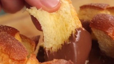 Козунак с течен шоколад