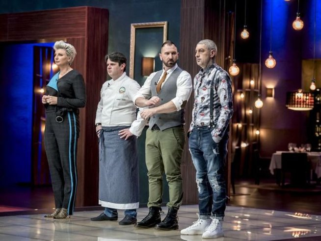 Chef Силвена Роу, Chef Андрей Стоилов, Chef Андре Токев, Chef Петър Михалчев. Снимка: MasterChef България
