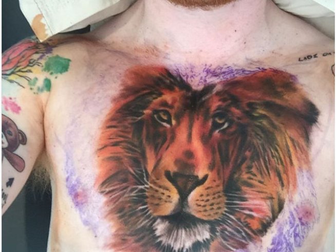 Лъвската татуировка на Ед Шийран провокира доста иронични коментари в социалните мрежи. Снимка: Instagram/Ed Sheeran
