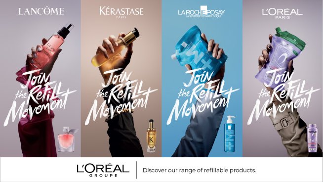 L&rsquo;Or&eacute;al разширява най-мащабната си инициатива за презареждаема козметика #JoinTheRefillMovement